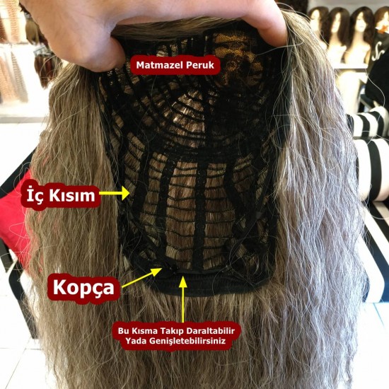 Ankara Kızılay Peruk Uzun Fiber Sentetik Su Dalgası Kumral Koyu Platin Ombre Ankara Kızılay Peruk Uzun Fiber Sentetik Su Dalgası Kumral Koyu Platin Ombre